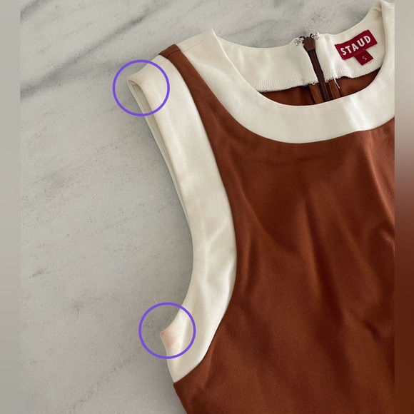 STAUD Pointer Top in tan brown- size small - Picture 14 of 17